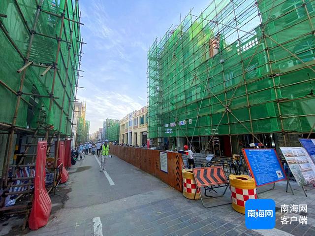 海口骑楼历史文化街区博爱路保护修缮示范段工程进入尾声(图4)