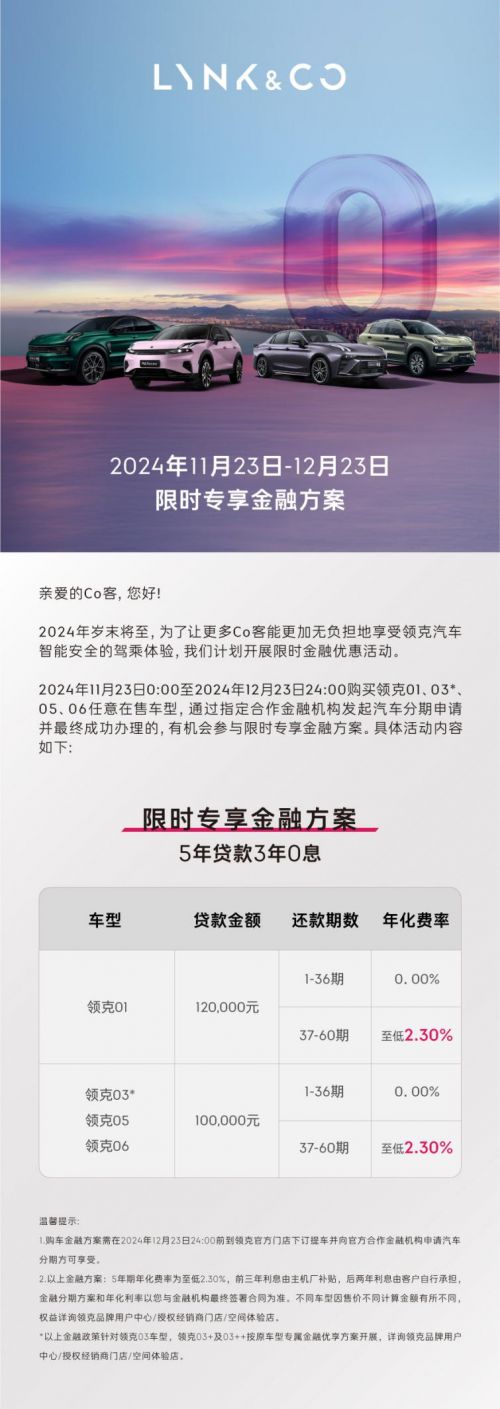 春节前购车首选！领克06限时金融优惠方案首付8600把车开回家！(图3)