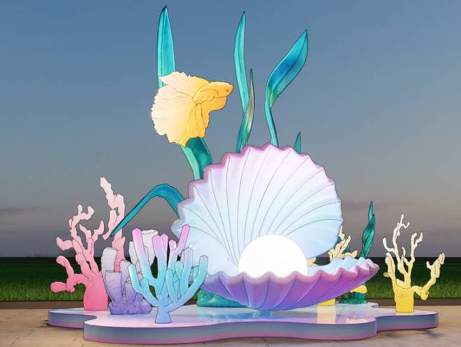 点“靓”多彩年味！威海高区春节亮化工作全面启动(图3)