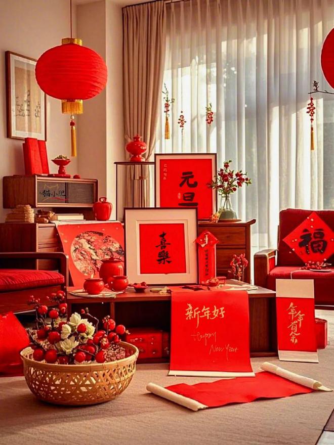 浙江一妈妈晒出春节装饰因太喜庆而走红网友：这样的年味太浓(图2)