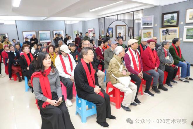 海珠区艺术名家工作室迎春美术作品展在凤阳街文化活动中心开幕(图2)