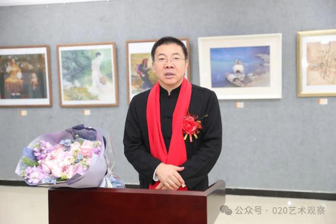 海珠区艺术名家工作室迎春美术作品展在凤阳街文化活动中心开幕(图7)