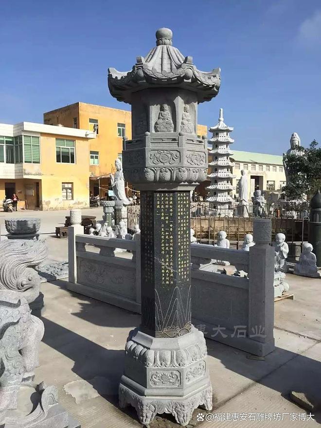 石雕灯笼的制作与节日联系(图1)
