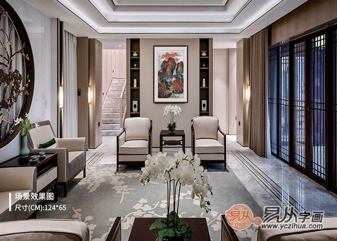 家里新年挂画挂什么好 这些鸿运当头山水画准有适合您的选择(图1)
