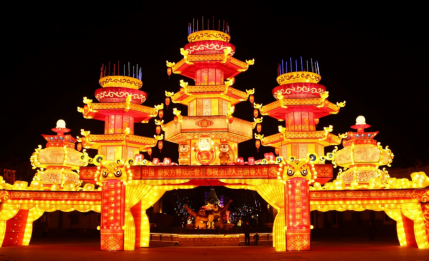 泰安方特第三届熊出没灯会启动 万盏花灯等你来赏(图3)