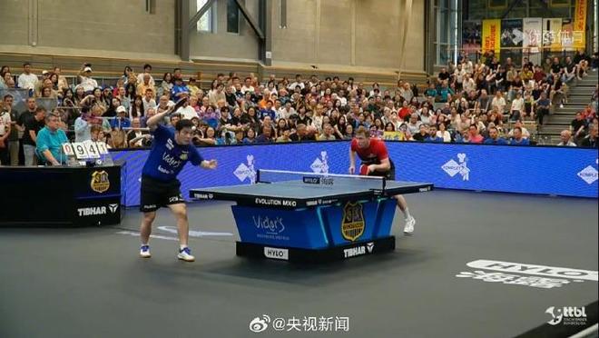 暖心!樊振东德甲首秀惨败弗朗西斯卡摸头杀鼓励：兄弟把头抬起来!(图2)