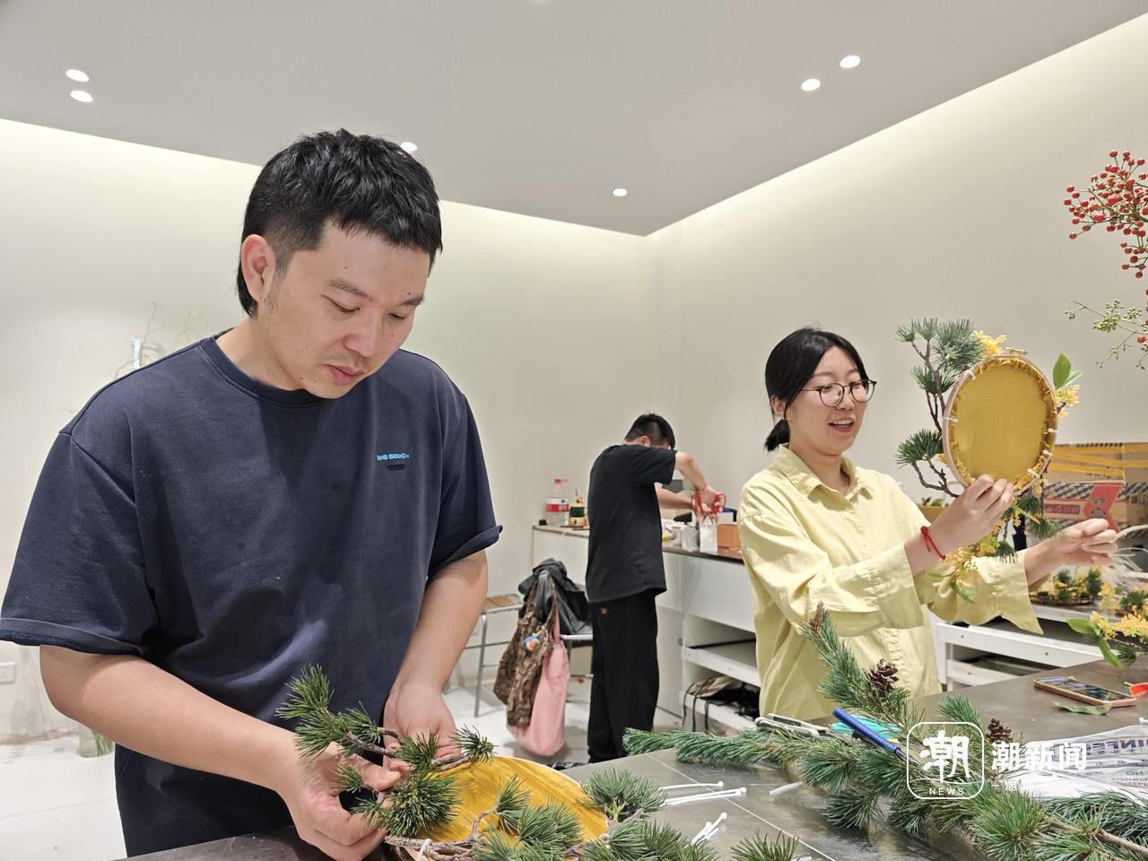 门楣上新：中秋门挂成氛围感担当杭州有花店日均接单四五十个(图2)