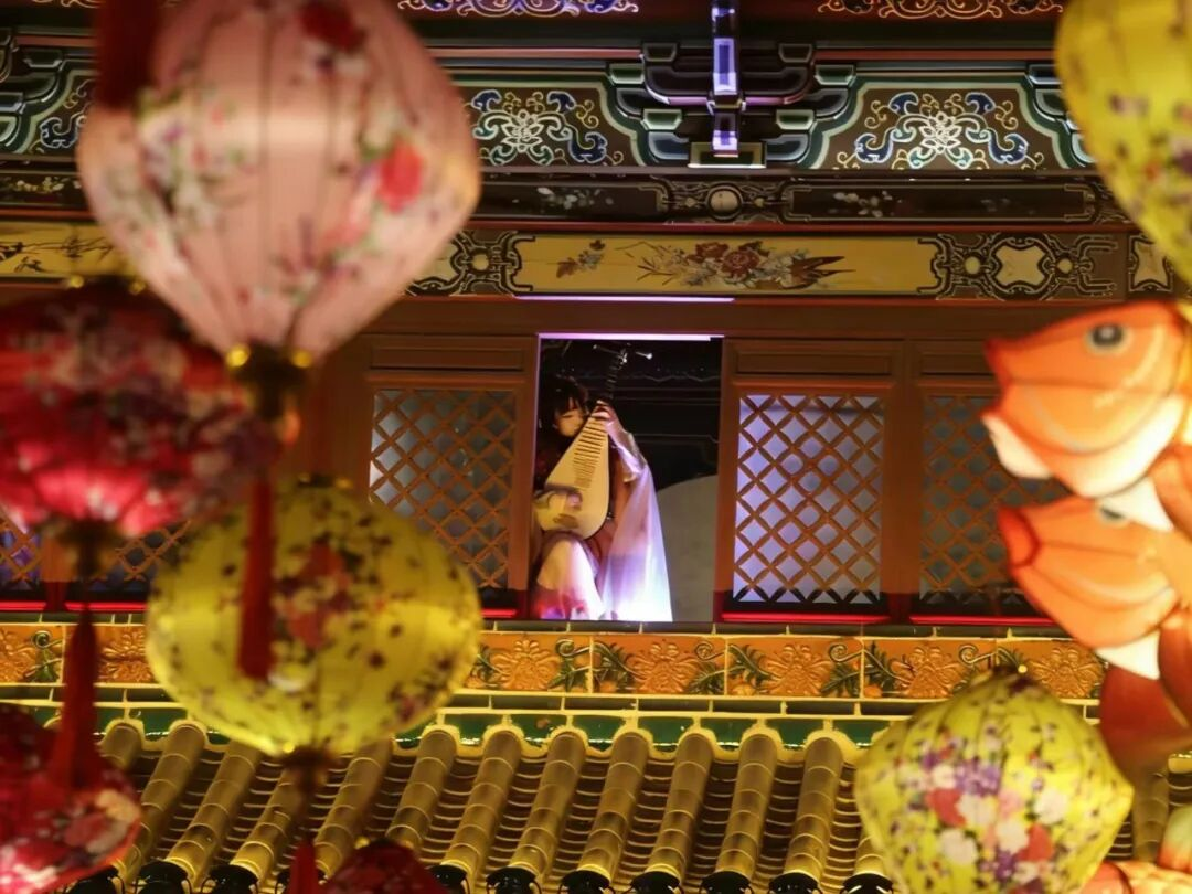 山西浑源：古乐花灯相映红 新春盛宴醉游人(图2)