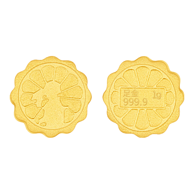 传承与投资的完美结合——老凤祥黄金月饼金豆豆(图1)