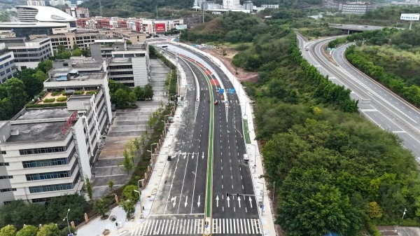 重庆南涪路节点交通改善工程主线通车(图1)